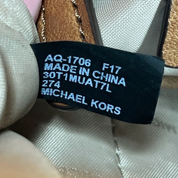 Michael Kors Large Uptown Astor Studded Brown Leather Shoulder Tote - Picture 8 of 9